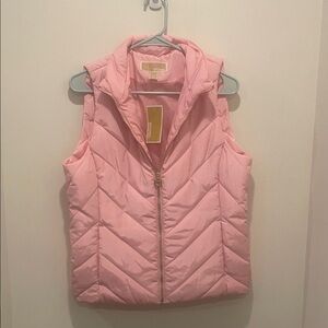 Michael Kors Pink Puffer Vest Size Medium